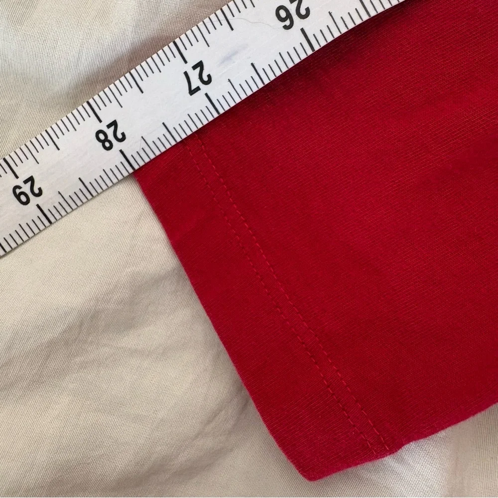 Vintage Polo Ralph Lauren Polo Alpine Ski Bear Y2K Red Long Sleeve Hood - Picture 10 of 12